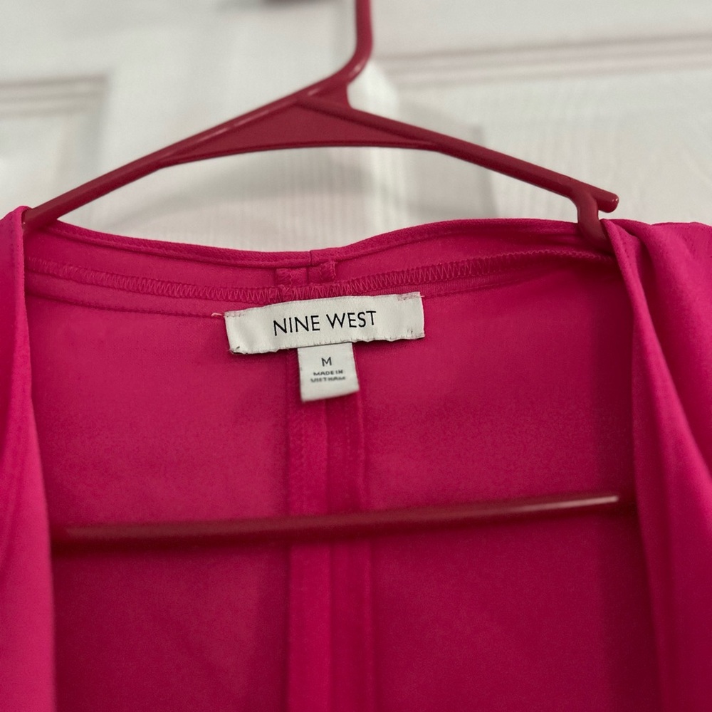 Nine West Fuchsia Top